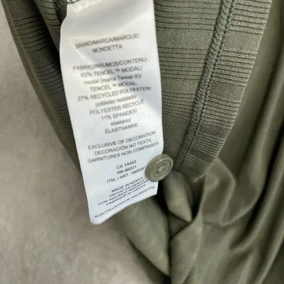 NEW Mondetta Women's XXL Ribbed Olive Green Polo Shirt TENCEL/Modal Blend - Picture 9 of 11